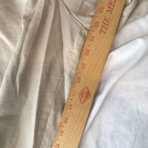 Roz & Ali Capri  Womens Size 18 Beige Tapered Leg Ankle Stretch Flat Front - Picture 8 of 9